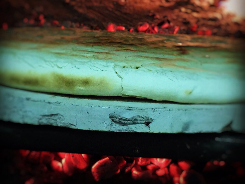 torta al testo cotta a legna